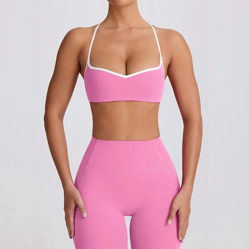 Pink Active Yoga Outfit Set