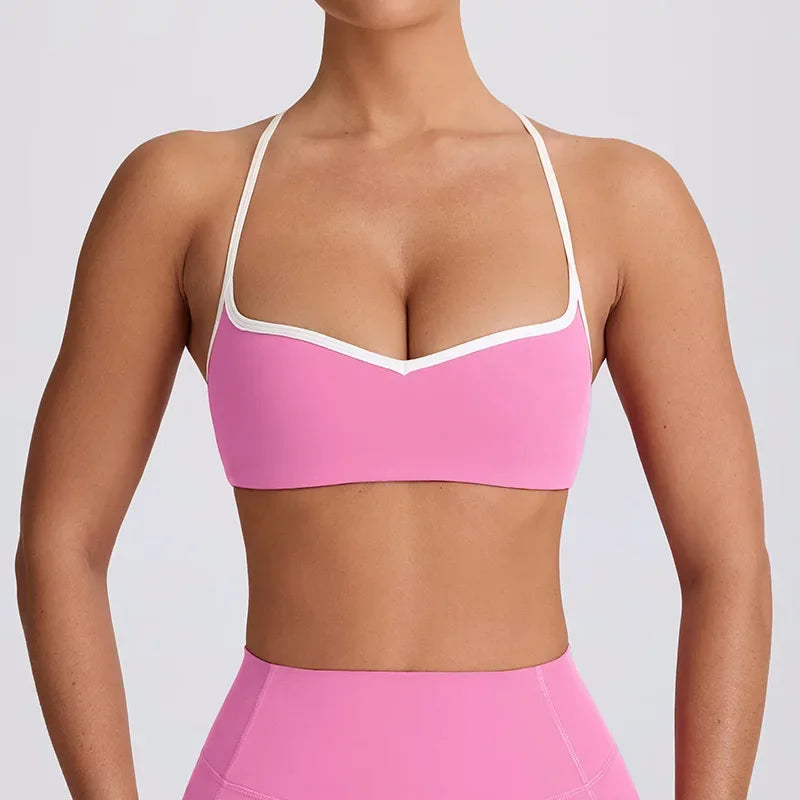 Pink Yoga Sports Bra