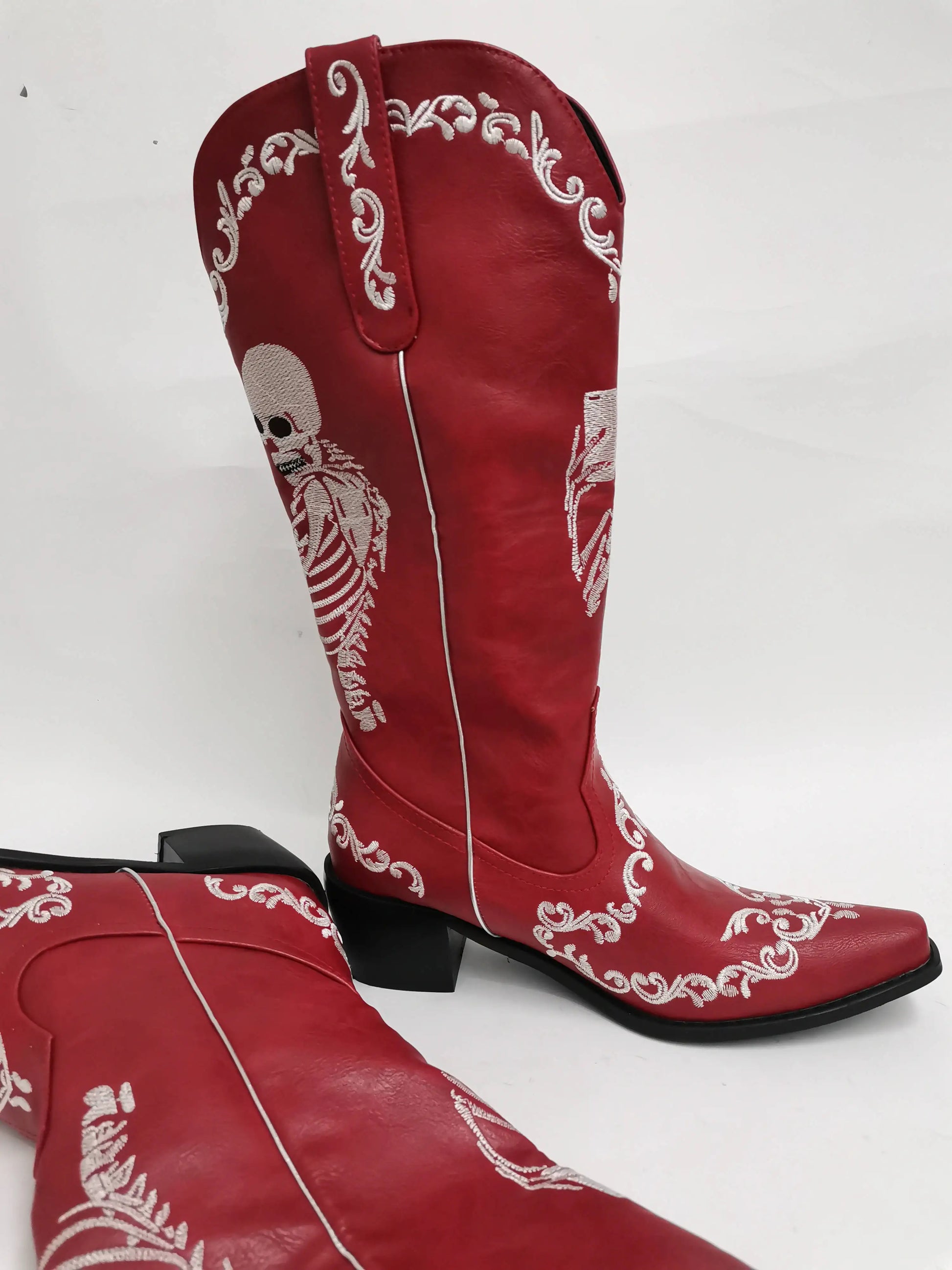 Red boot detail