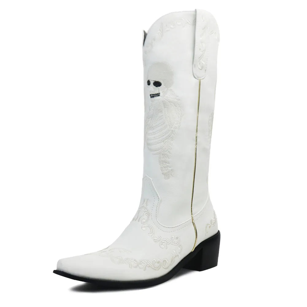 White boots with black sole