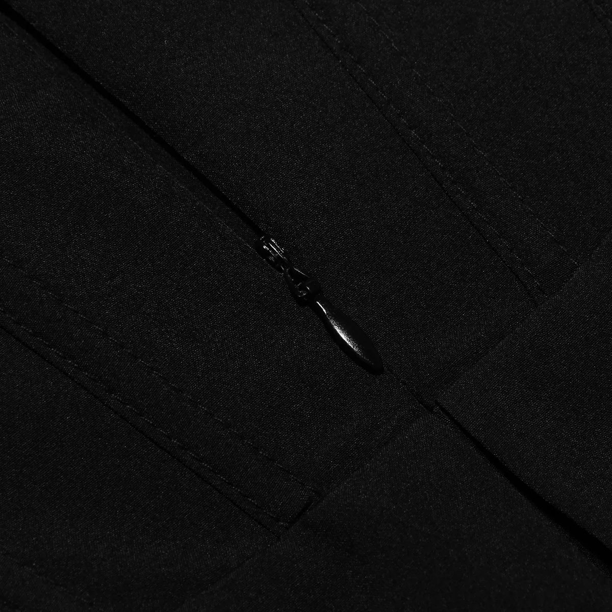 Corset lined dress zipper