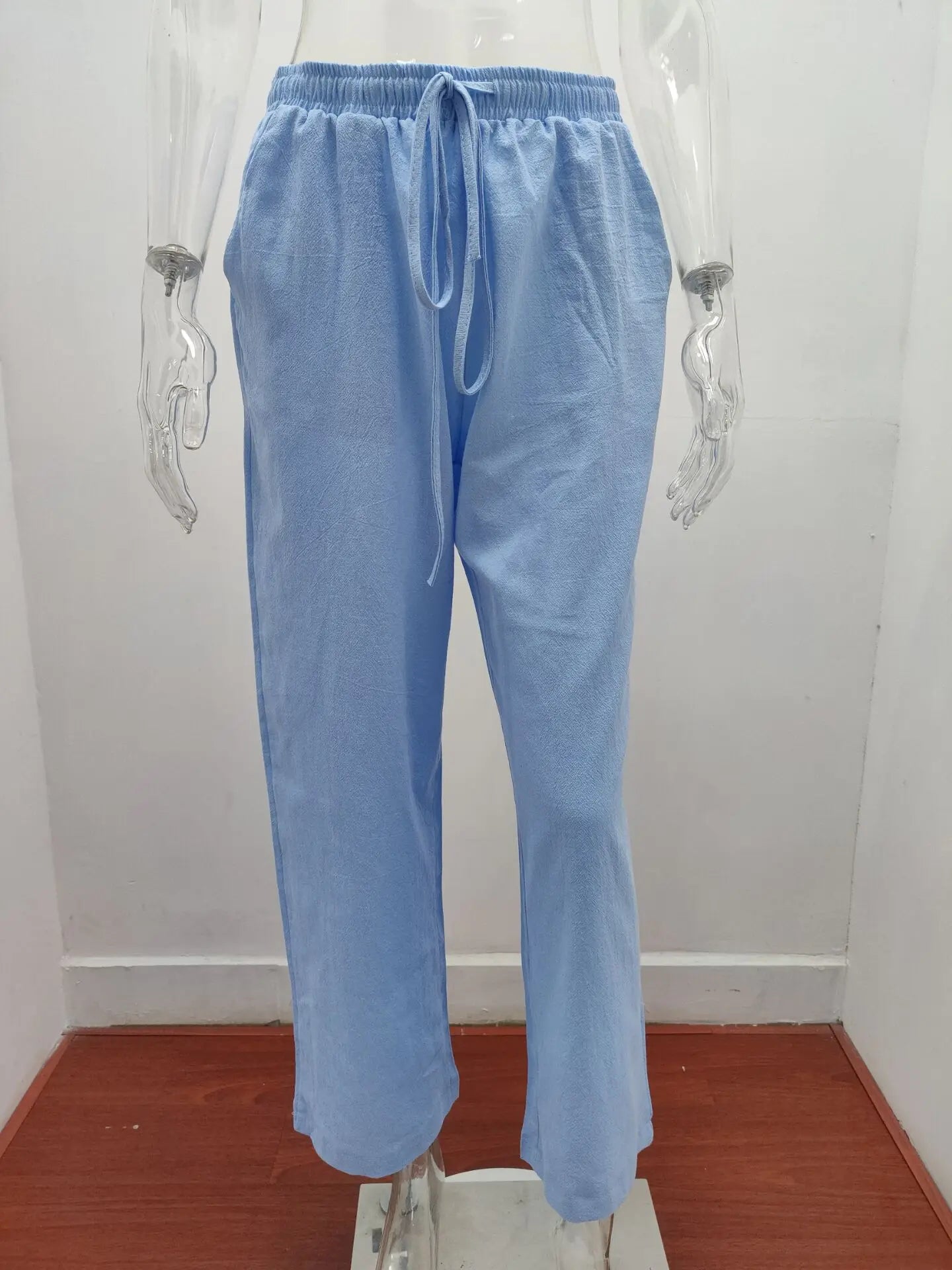 Sky Blue Amalfi Loose Fit Dreamofthe90s Pants image 15