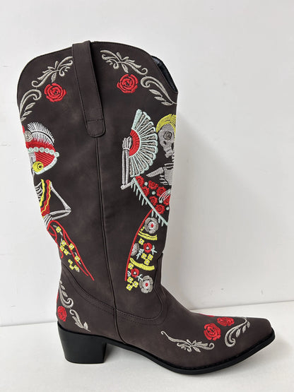 Day of the dead boots