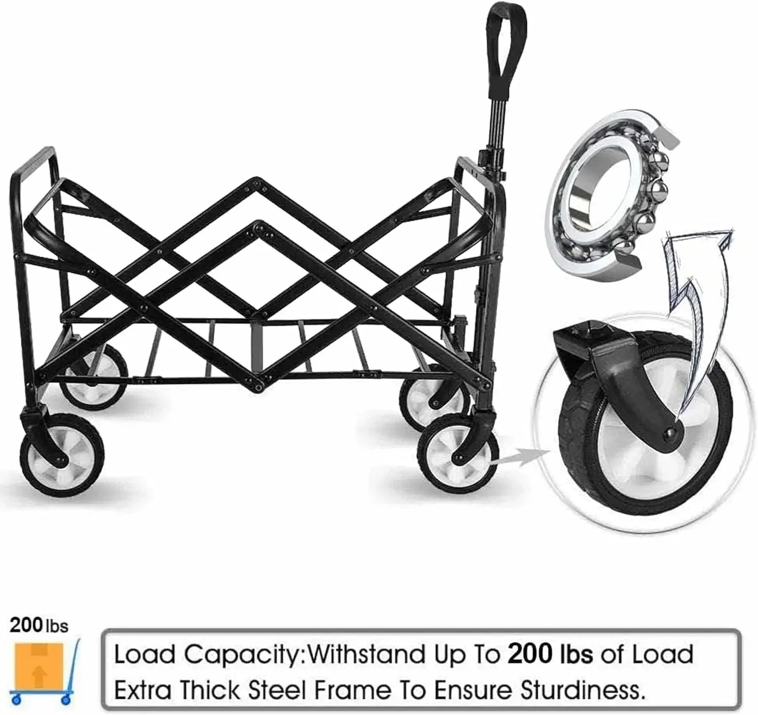 200lb load capacity wagon