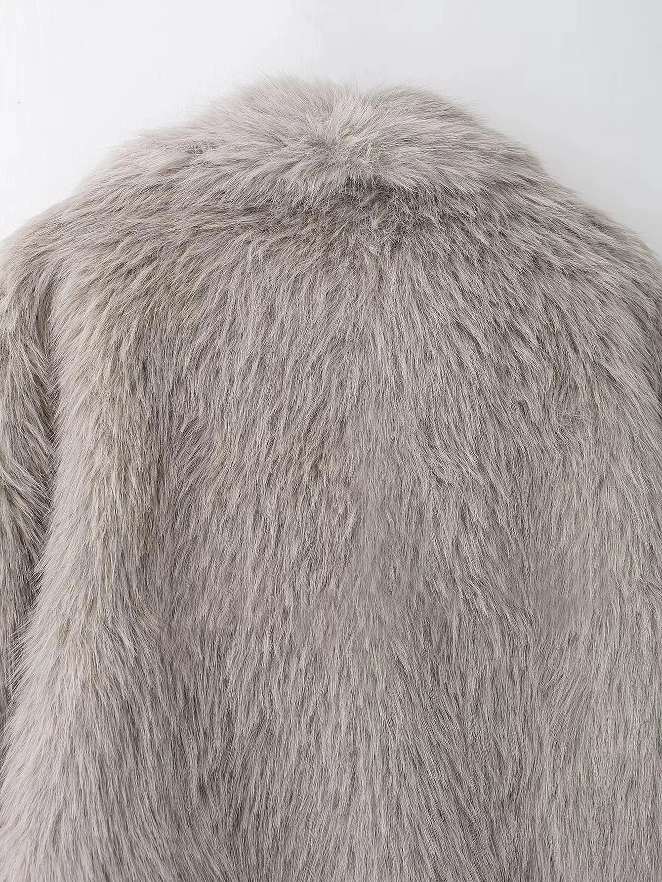 Faux Fur Back Coat