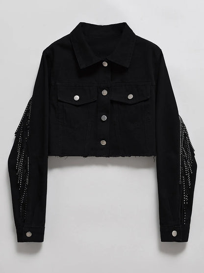 Black Cowgirl Tassel Jacket