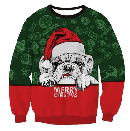 Ugly Christmas Sweater Bulldog