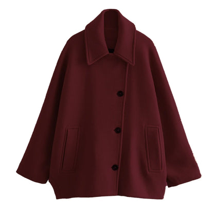 Short Burgundy Coat