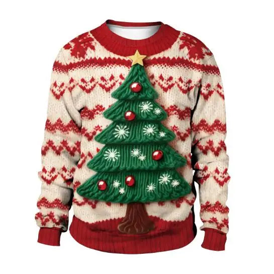 Ugly Christmas Sweater Christmas Tree Red