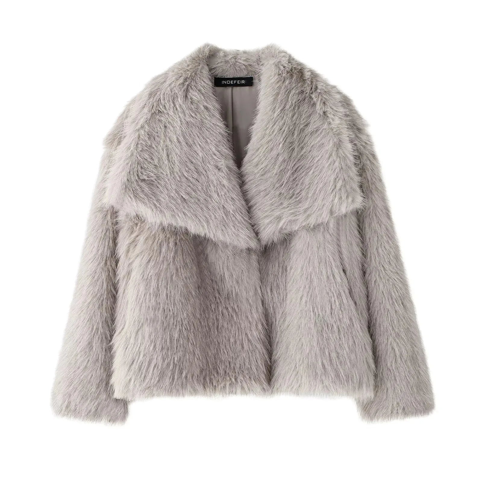 Faux Fur Cropped Coat