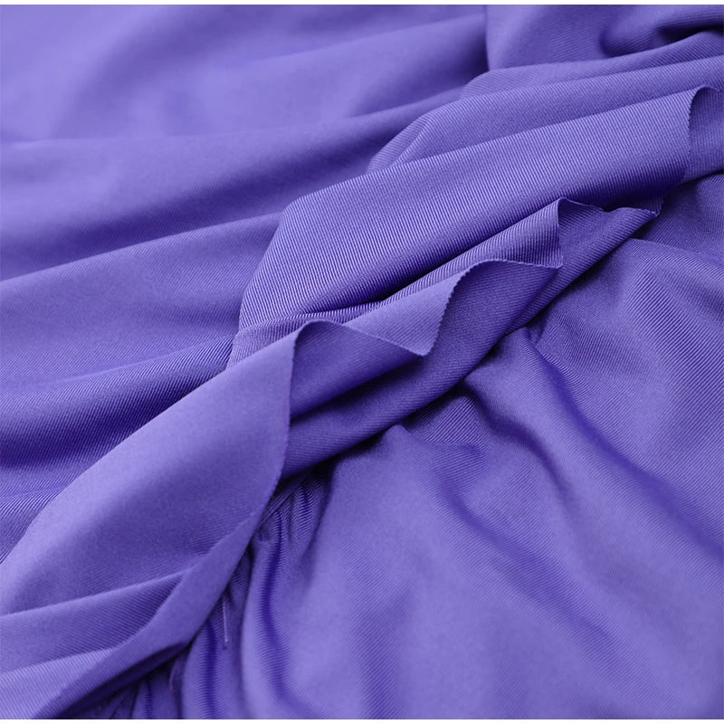 Flowy Purple Dress Detail