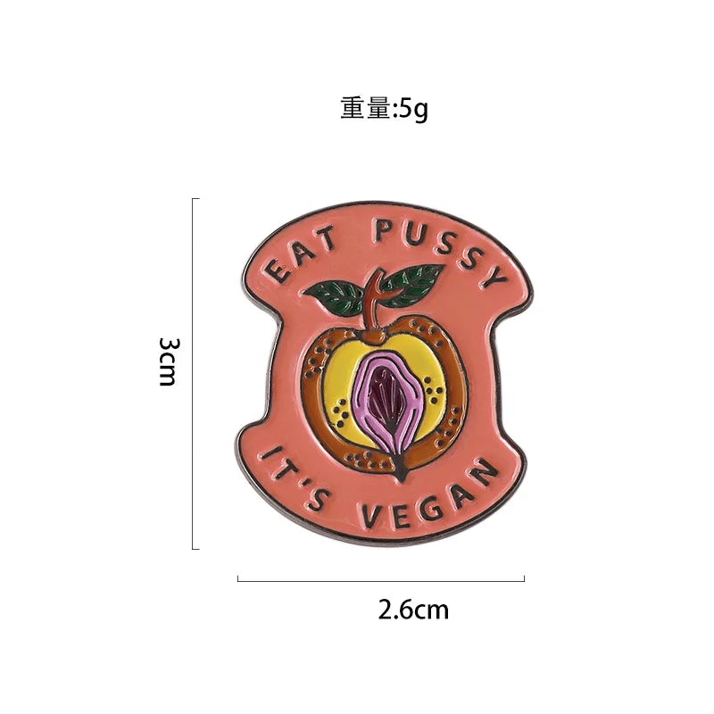 Fruity Peach Enamel Pin