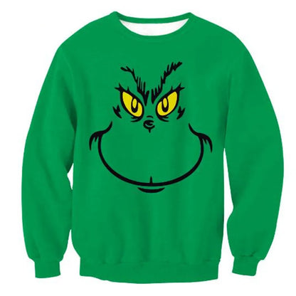 Ugly Christmas Sweater Grinch Green