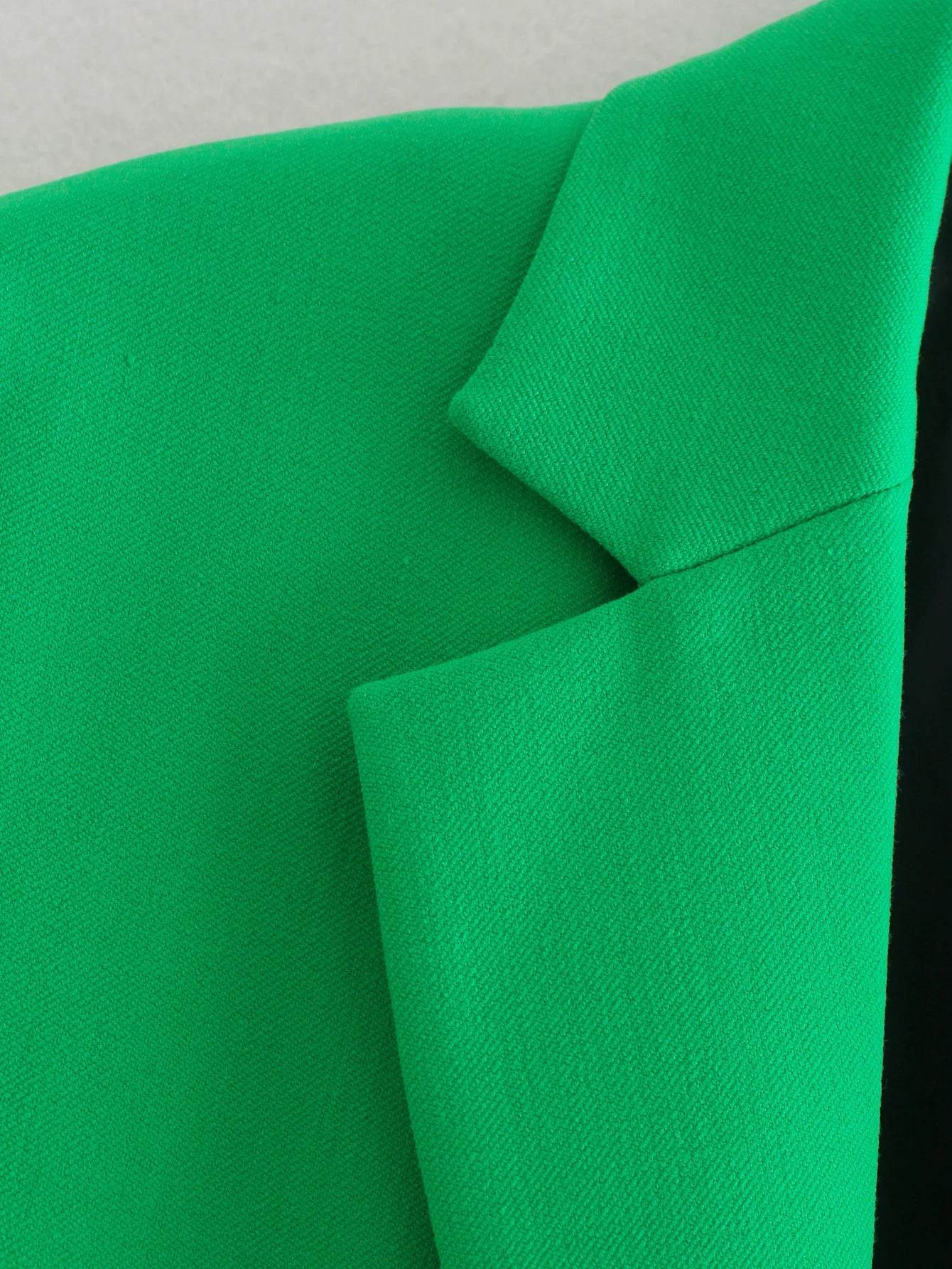 green oversized blazer skirt suit set image 9