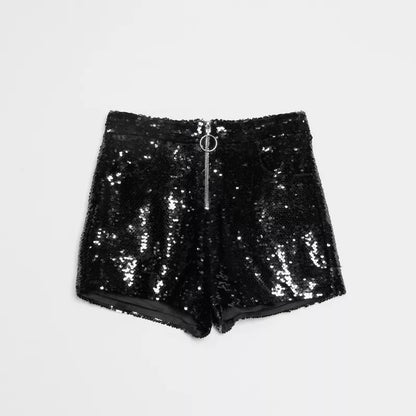 Dreamofthe90s High Waist Shorts with Sequins