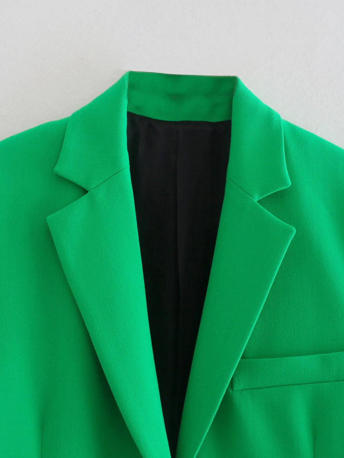 Dreamofthe90s Oversized blazer in green matching skirt suit set image 8