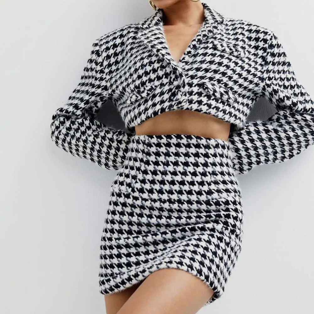 Houndstooth Two Piece Set