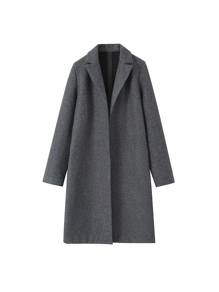 Grey Long Trench Coat