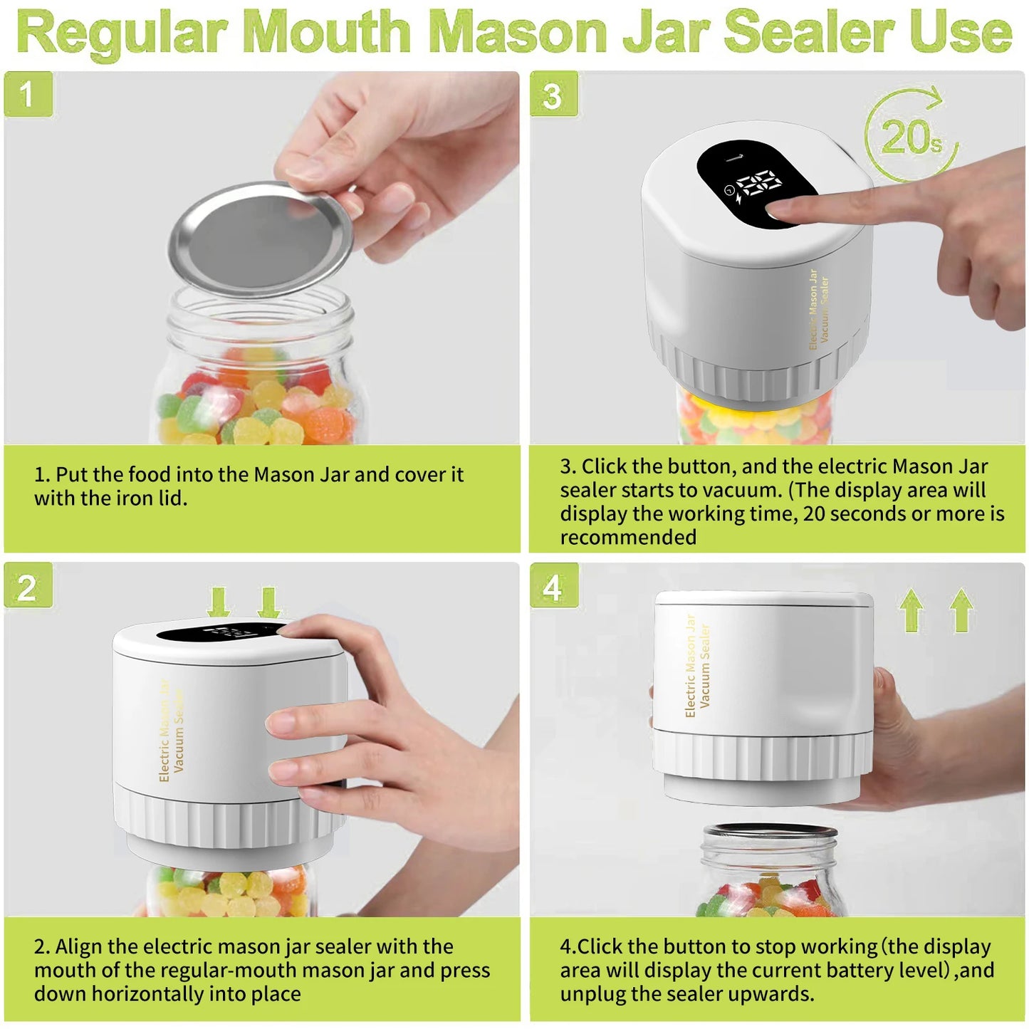 Sealer for Mason Jar