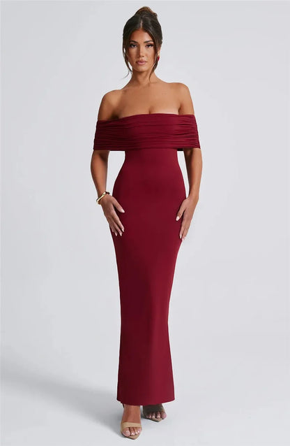 Maxi Wine Red Dress