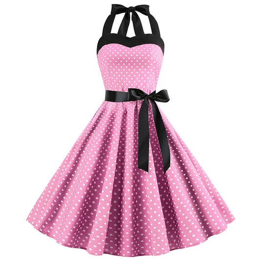 Pink Polka Dot Dress