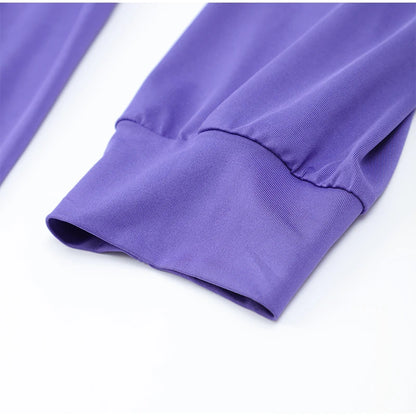 Purple Dress Long Sleeve Cuffs