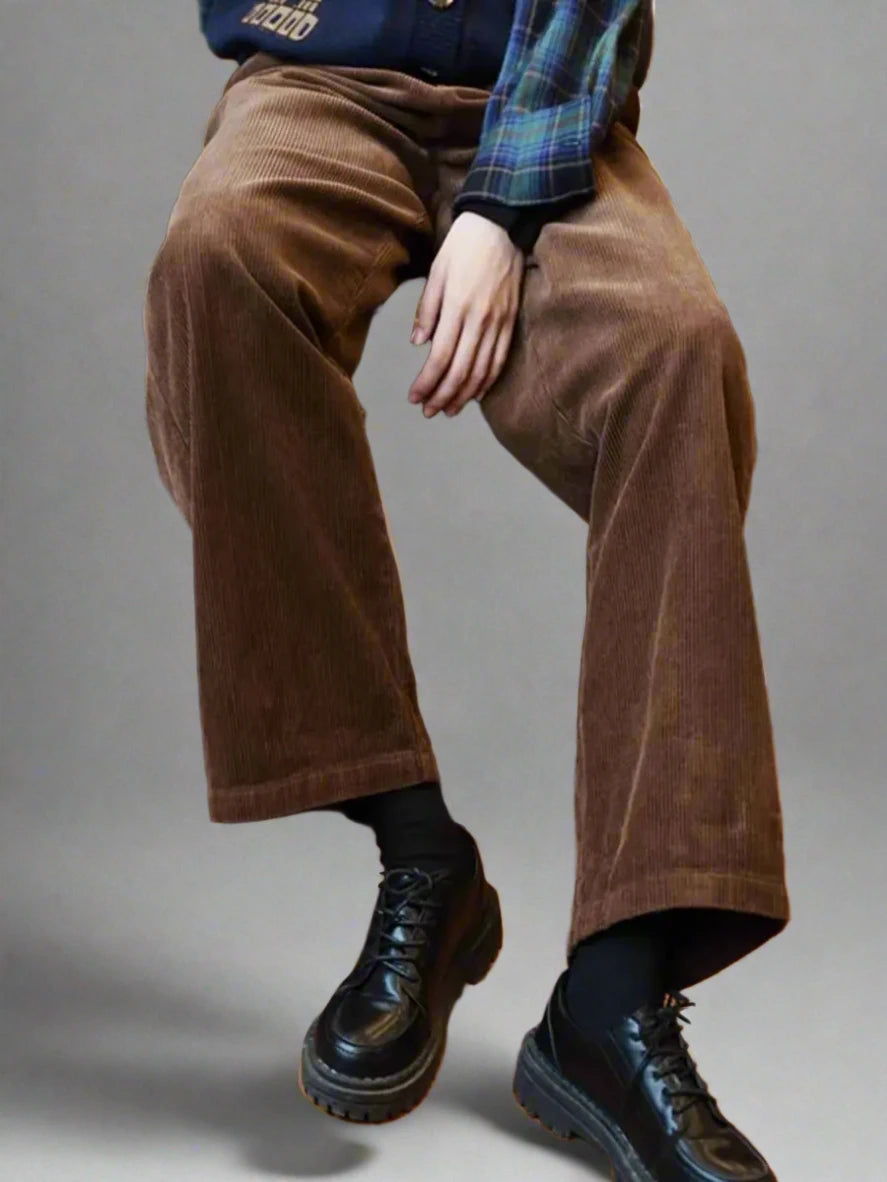 Retro Shaggy Corduroy Pants