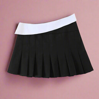 Pleated Mini Skirt