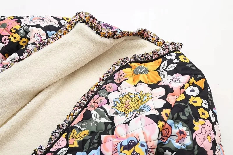 Floral Quilted Jacket Detail