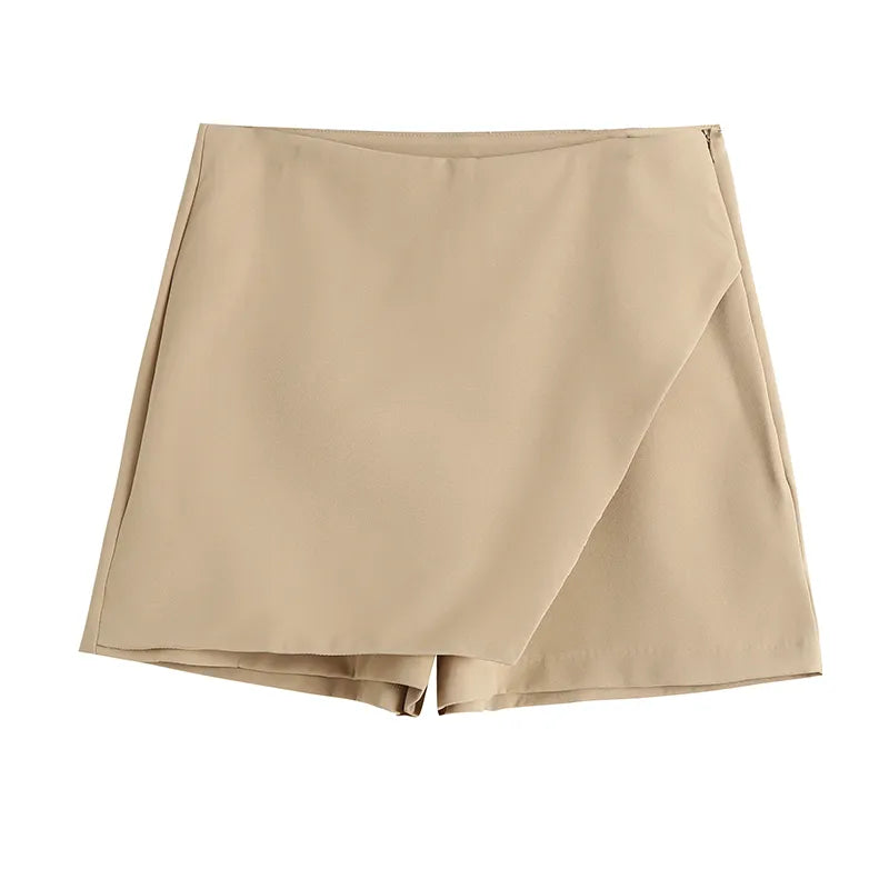 High Waisted Dreamofthe90s Shorts with Asymmetrical Skirt