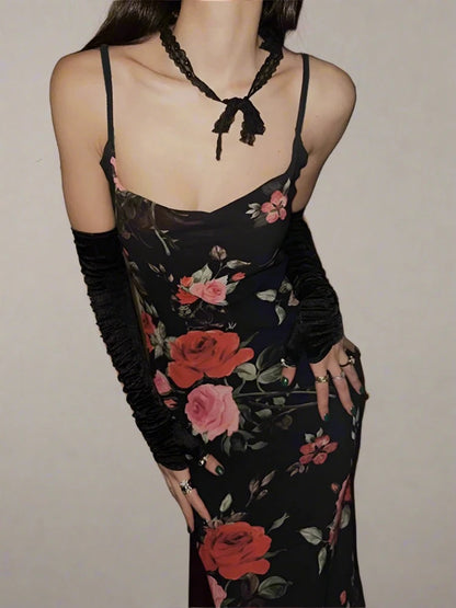 Rose Print Dress