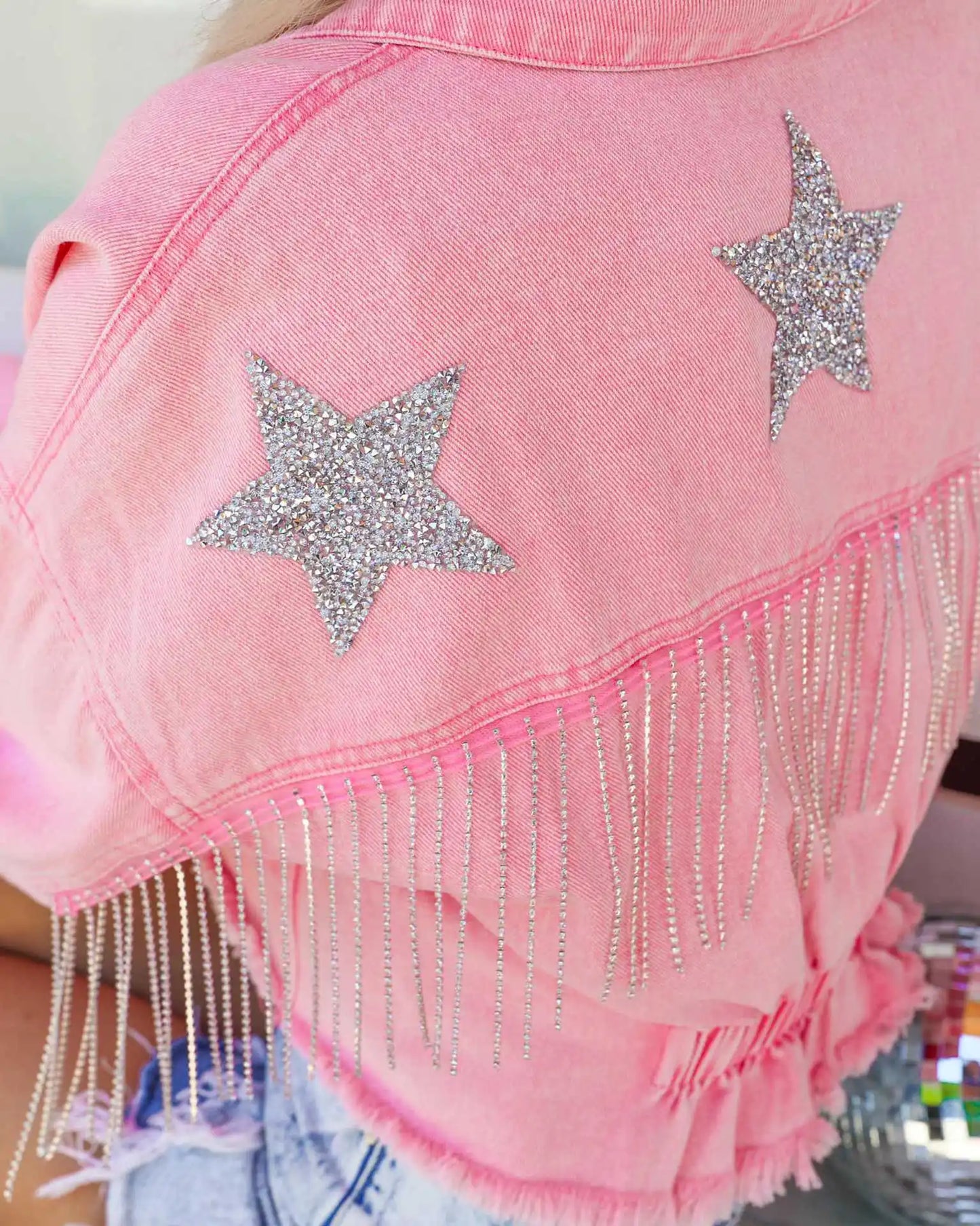 Pink Fringe Jacket