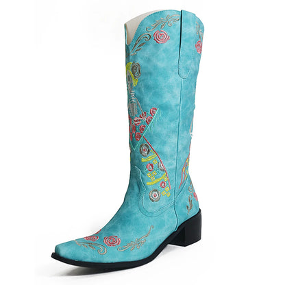 Skeleton Boots for women in blue