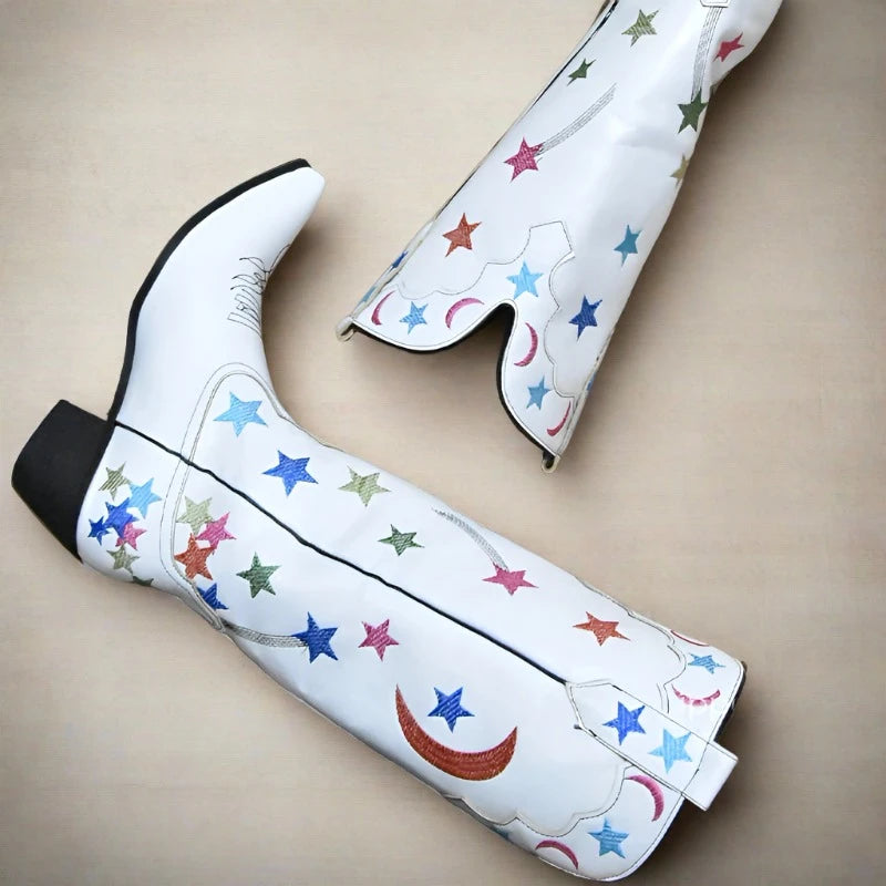 Western White Boots for women