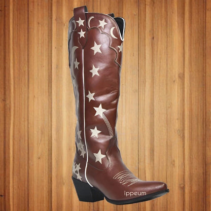 Western Mid Calf Boot