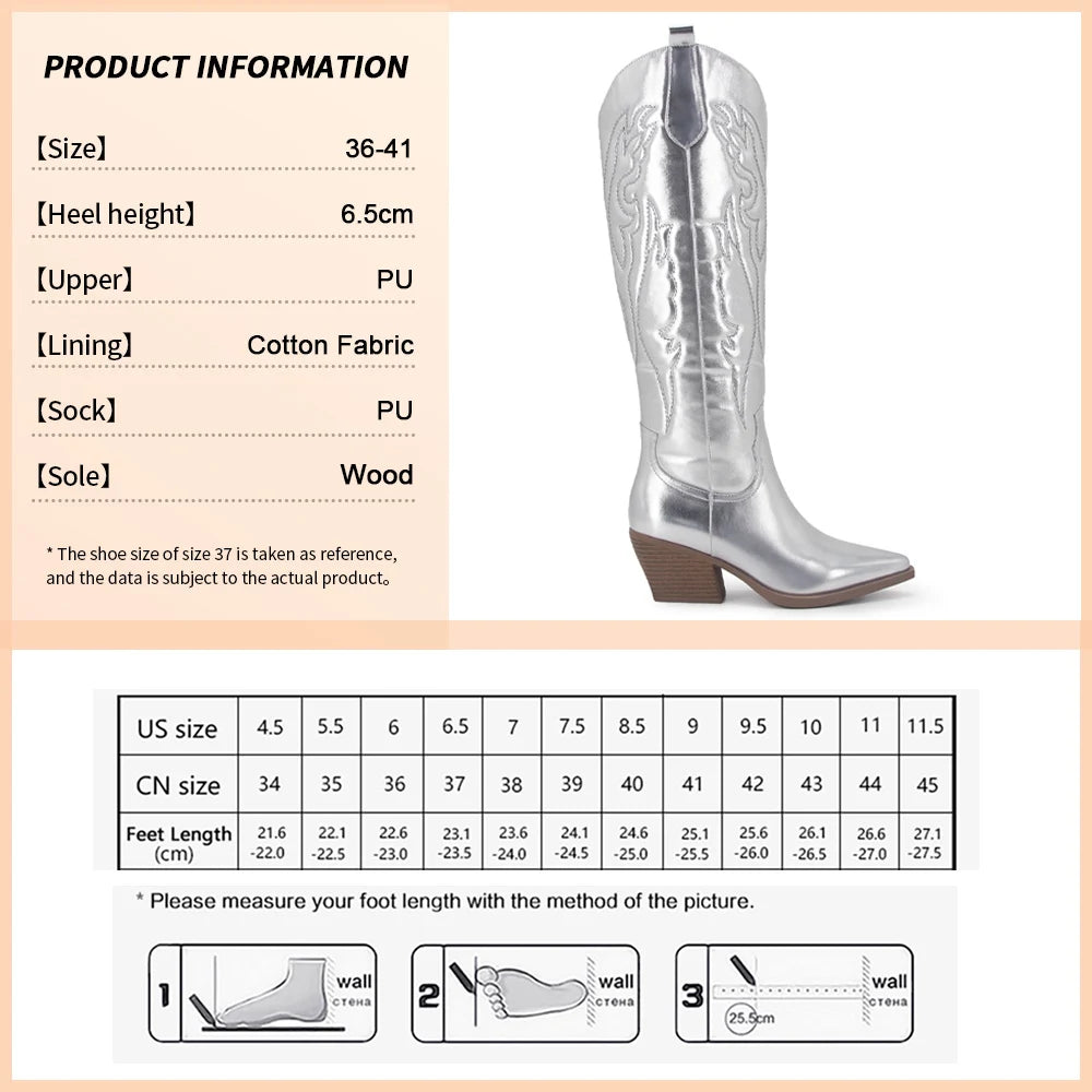 Western Cowboy Boots Size Chart