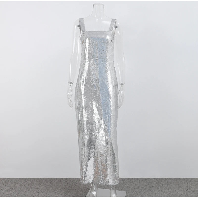 Silver Maxi Dress