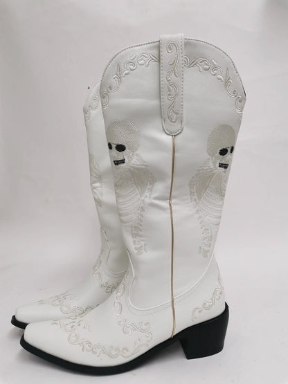 White boot detail