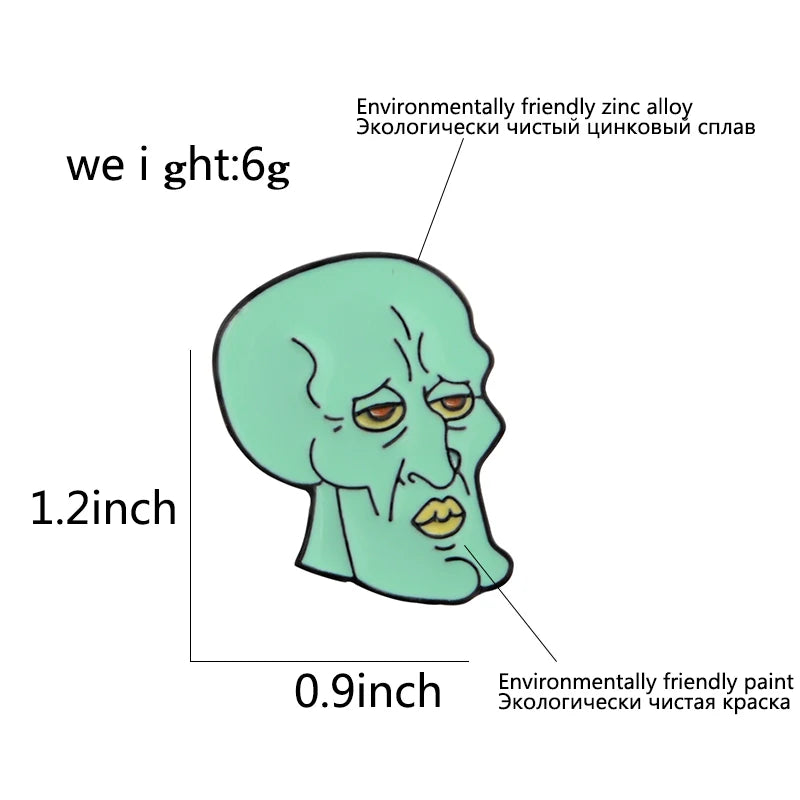 Squid Pin dimensions