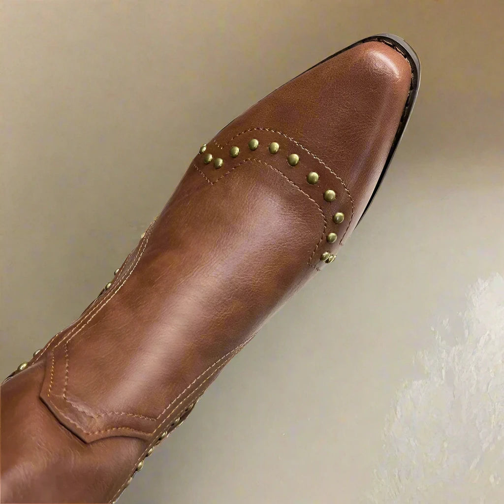 Studded Pointed Toe