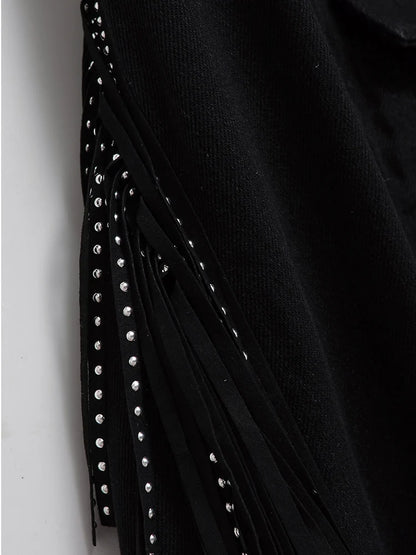 Tassel Black Jacket