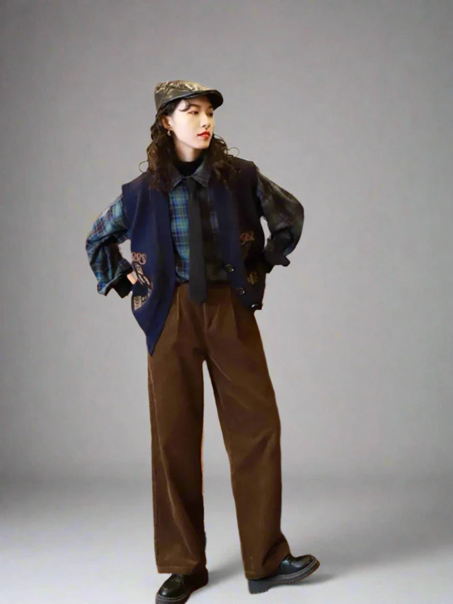 The Shaggy Corduroy High Waisted Pants 