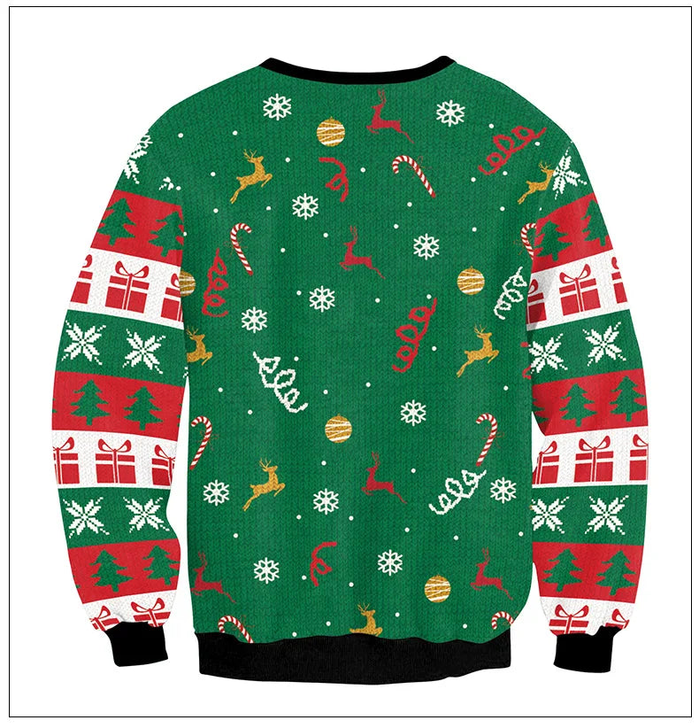 Back Ugly Christmas Sweater