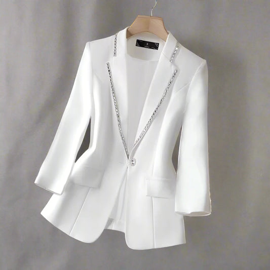 White Barbara Blazer