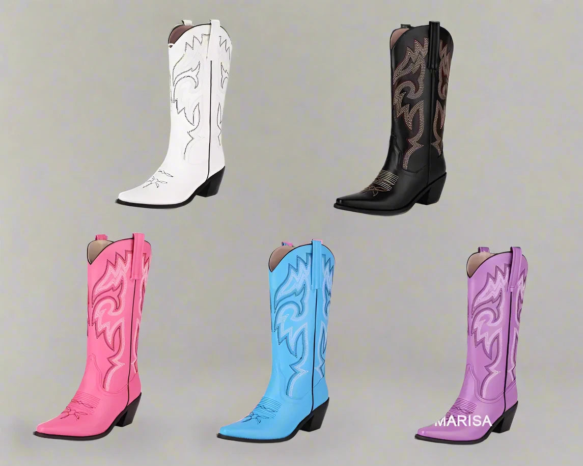 colorful western boots