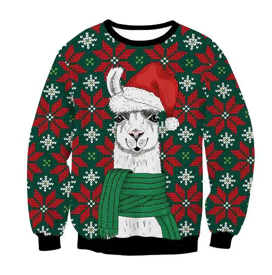 Ugly Christmas Sweater Lama