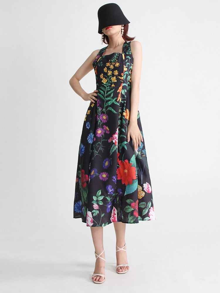 Dreamofthe90s Beaded Gown with Floral print image 8