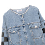 Load image into Gallery viewer, Checkered Denim | Jean Jacket | Dreamofthe90s
