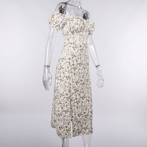 Floral Print Puff Sleeve Dress  | Dreamofthe90s