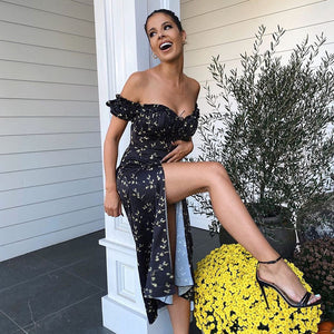 Floral Print Puff Sleeve Dress  | Dreamofthe90s